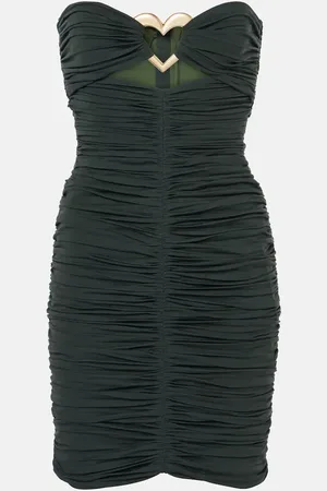 AREA Cutout ruched minidress