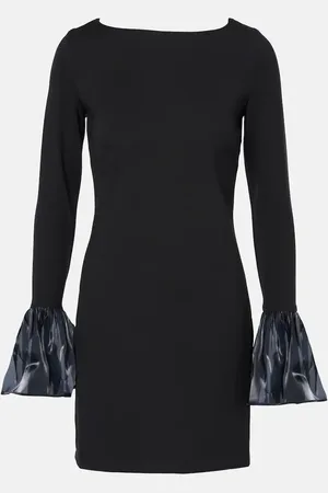 Staud Hawthorne organza-trimmed minidress