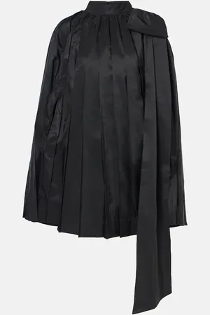 Simone Rocha Caped pleated taffeta minidress