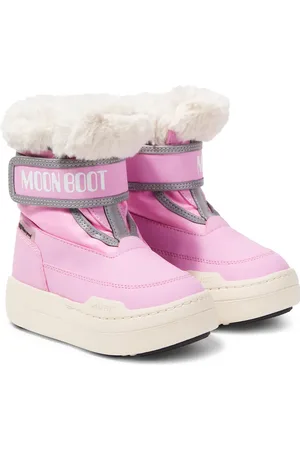 Moon Boot Junior Park Strap faux fur-trimmed snow boots