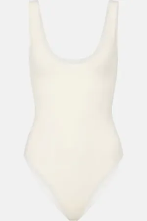 The Row Mandie silk-blend bodysuit