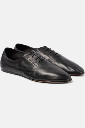The Row Awar Lace Up leather Oxford shoes
