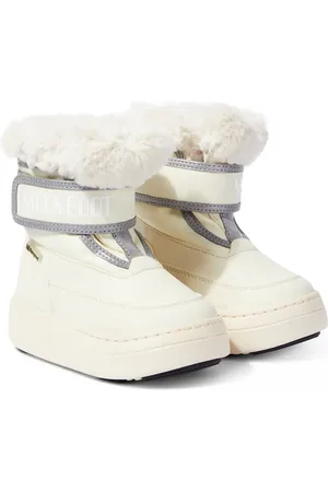 Moon Boot Junior Park Strap faux fur-trimmed snow boots