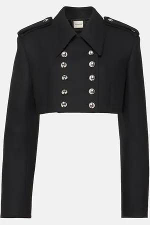 Khaite Leara cropped wool-blend jacket