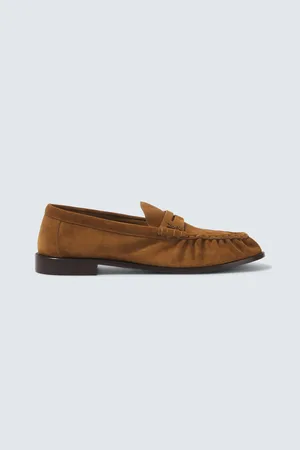 Saint Laurent Le Loafer suede penny loafers