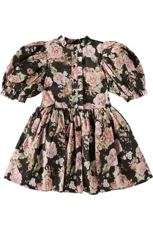 Petite Amalie Floral cotton poplin dress
