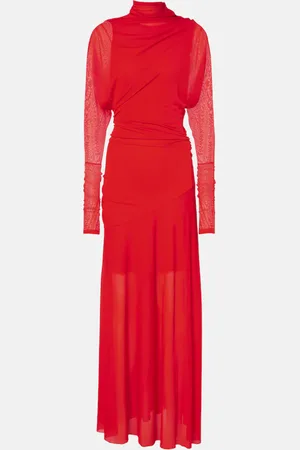 Proenza Schouler Paula sheer crÃªpe jersey gown