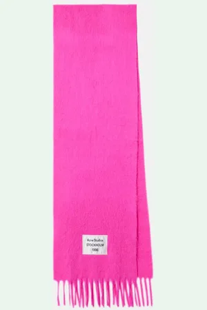 Acne Studios Logo wool-blend scarf