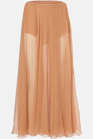 Chloé ChloÃ© Silk muslin midi skirt
