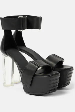 Rick Owens Leather platform sandals