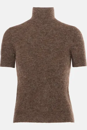 Ralph Lauren Wool-blend turtleneck top