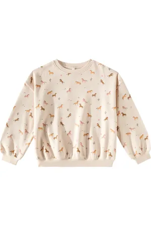Rylee + Cru Printed cotton-blend jersey sweatshirt
