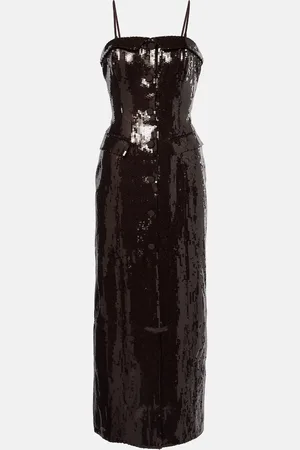 ROTATE Sequined midi dress