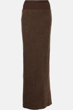 Rick Owens Coda wool maxi skirt