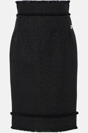 Dolce & Gabbana Wool-blend tweed pencil skirt