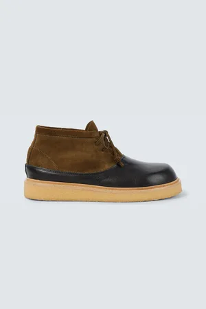 Marni Patchy suede combat boots