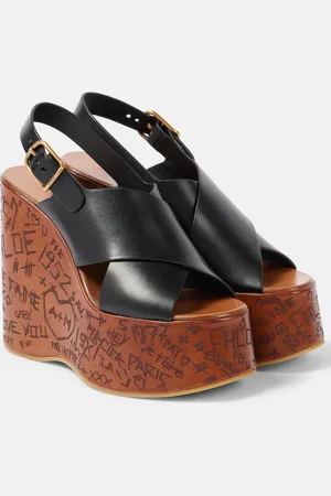 Chloé ChloÃ© Maxime leather wedge sandals