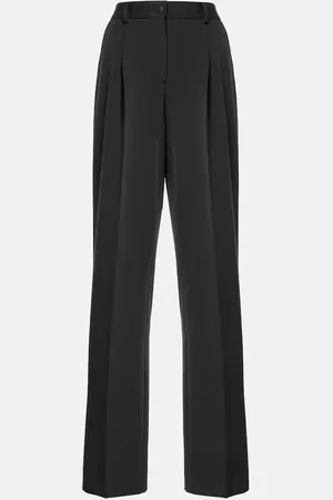 Dolce & Gabbana Wool and silk wide-leg pants