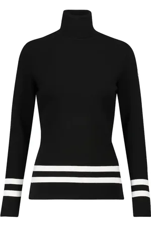 Fusalp Striped turtleneck knit sweater