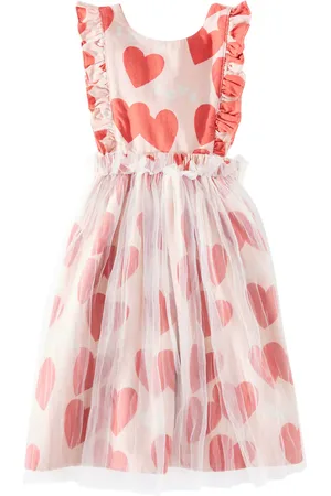 Jelly Mallow Love Frill tulle-trimmed cotton dress