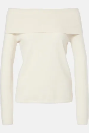 Jardin des Orangers Off-shoulder cashmere top