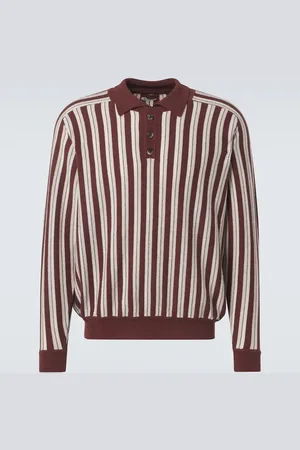 BODE Hogan Stripe wool and cashmere polo sweater