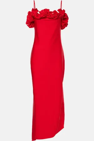 COPERNI Floral-appliquÃ© jersey gown