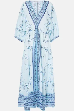 Juliet Dunn Printed cotton kaftan