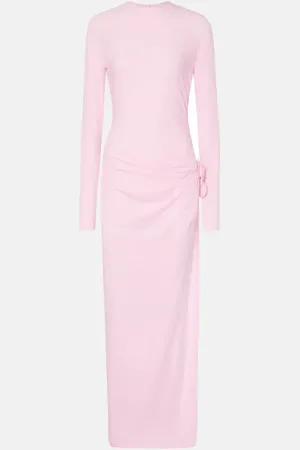 MAGDA BUTRYM Floral-appliquÃ© jersey gown