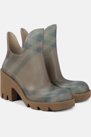 Burberry Check ankle boots