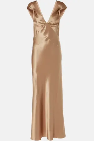 Saint Laurent Silk satin maxi dress