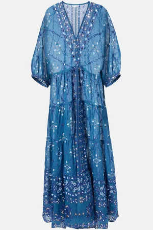 Juliet Dunn Mosaic printed cotton kaftan
