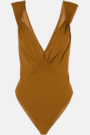 Saint Laurent Silk-blend muslin bodysuit