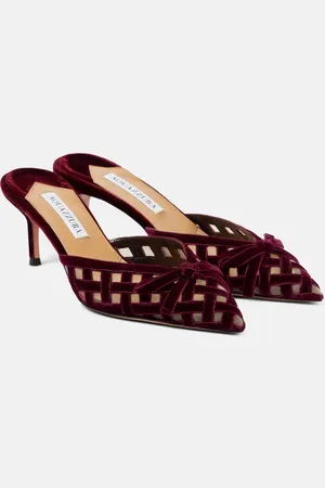Aquazzura Romance 65 velvet mules
