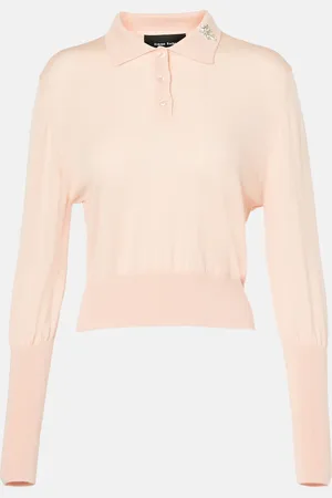Simone Rocha Wool and silk polo sweater