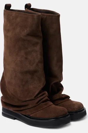 The Attico Robin suede knee-high boots