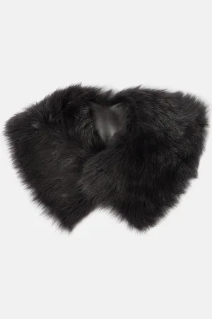 Totême Leather-lined shearling collar