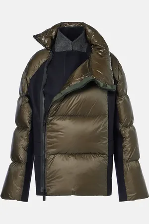 SACAI Wool-trimmed down jacket
