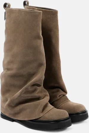 The Attico Robin suede knee-high boots