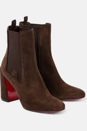 Christian Louboutin Turelastic 85 suede ankle boots