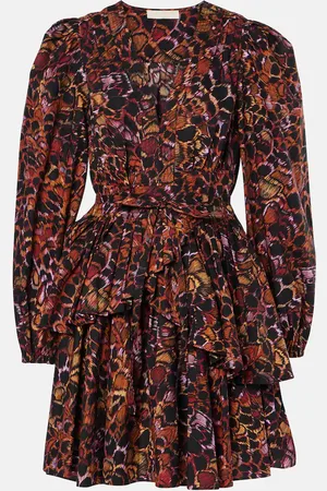 ULLA JOHNSON Lulu pleated cotton minidress