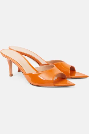 Gianvito Rossi Patent leather mules