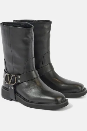 VALENTINO GARAVANI VLogo Signature leather biker boots
