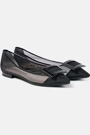 Roger Vivier Gommettine mesh ballet flats