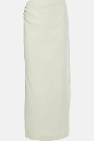SIR Iris asymmetric linen maxi skirt
