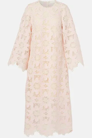 ZIMMERMANN Ottie scalloped lace midi dress