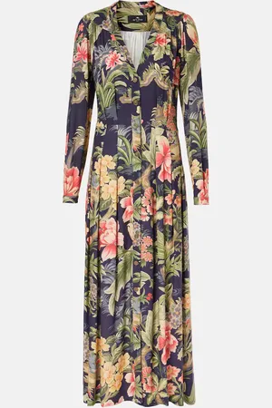 Etro Jersey and fil coupÃ© jacquard maxi dress