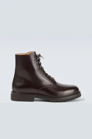 Brunello Cucinelli Leather lace-up boots