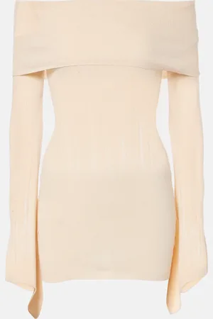 AYA MUSE Distressed silk-blend minidress