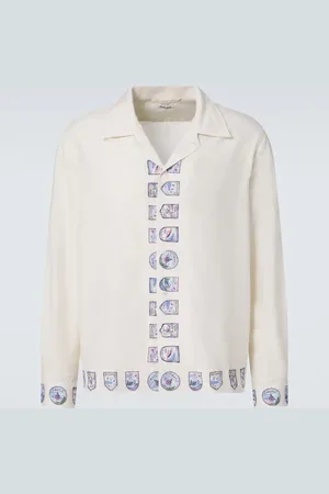 BODE Ski Season printed cotton and silk shirt